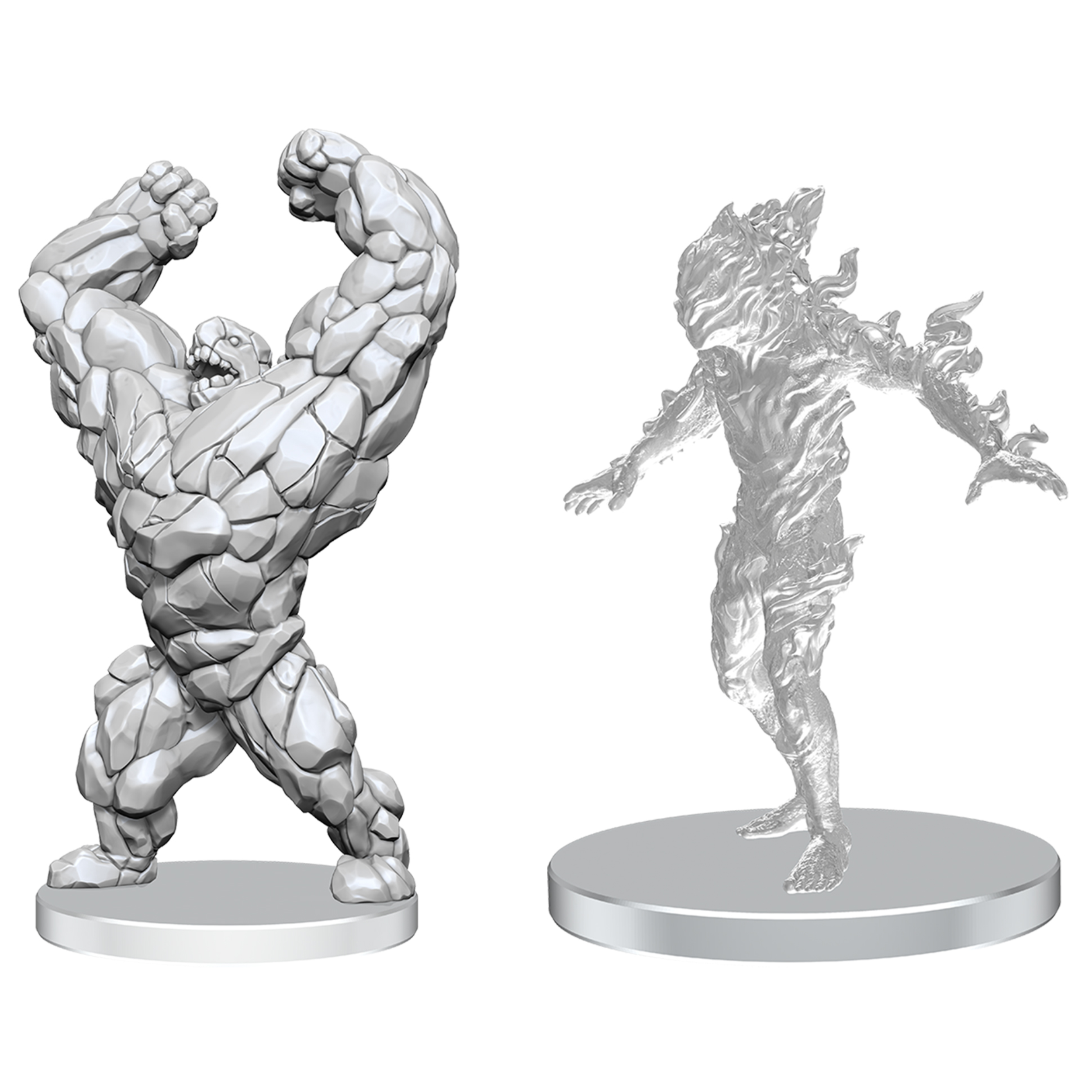 Pathfinder Battles Living Landslide & Living Wildfire Wave 27 Unpainted Miniature
